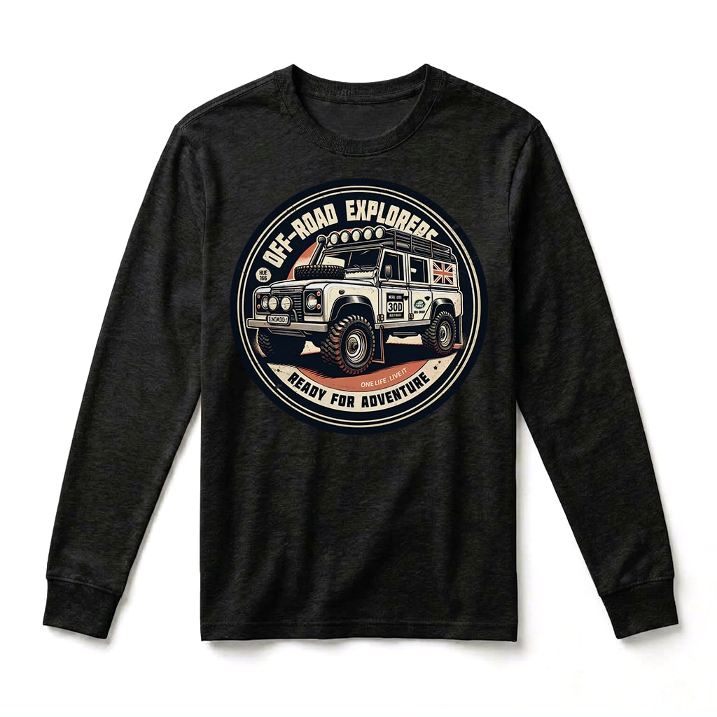 T-shirt Manches Longues Land Rover Defender 110 - Black T-shirt Manches Longues Land Rover Defender 110 - Black