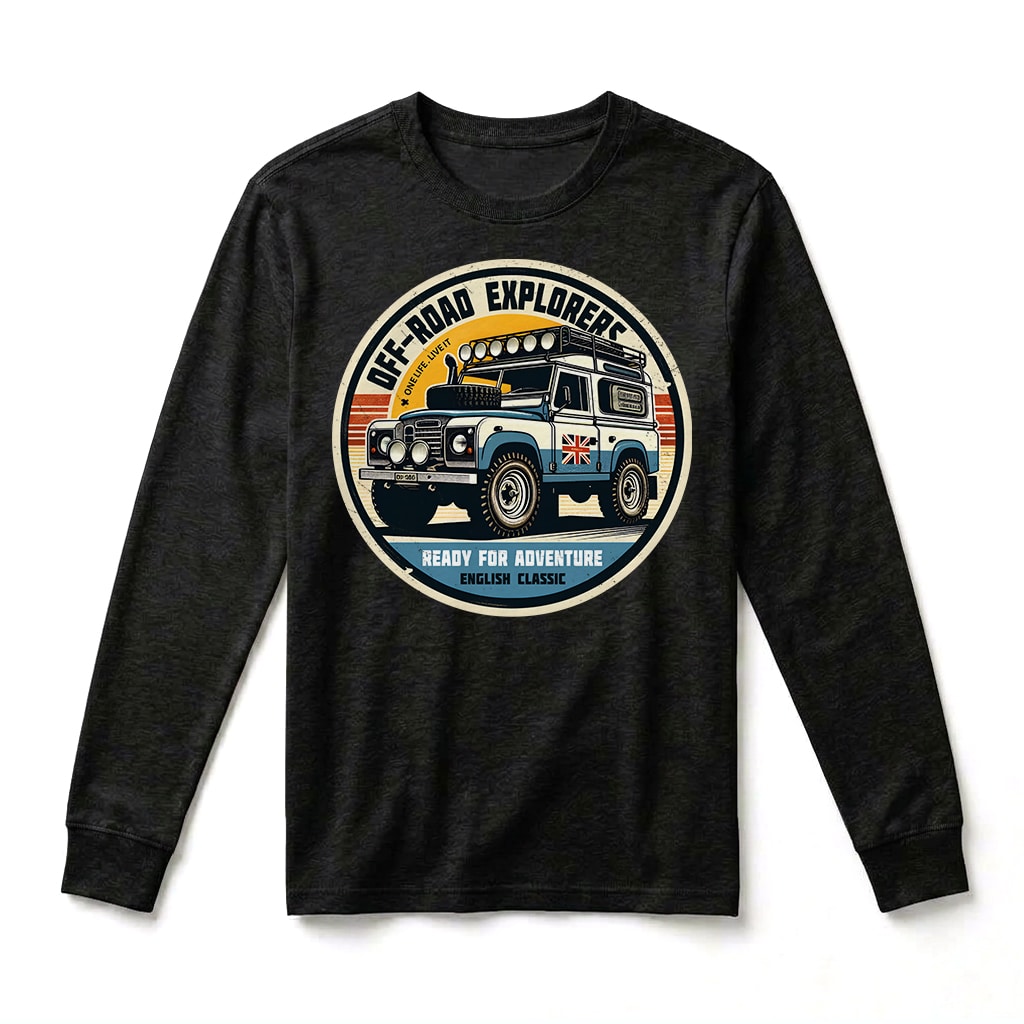 T-shirt Manches Longues Land Rover Series - Black T-shirt Manches Longues Land Rover Series - Black