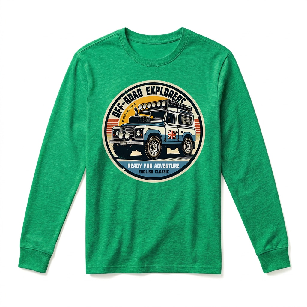 T-shirt Manches Longues Land Rover Series - Irish Green T-shirt Manches Longues Land Rover Series - Irish Green