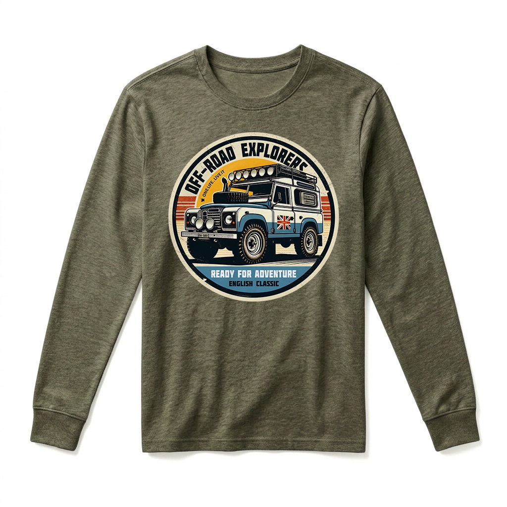 T-shirt Manches Longues Land Rover Series - Military Green T-shirt Manches Longues Land Rover Series - Military Green