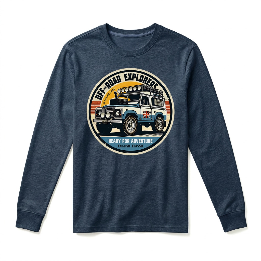 T-shirt Manches Longues Land Rover Series - Navy T-shirt Manches Longues Land Rover Series - Navy