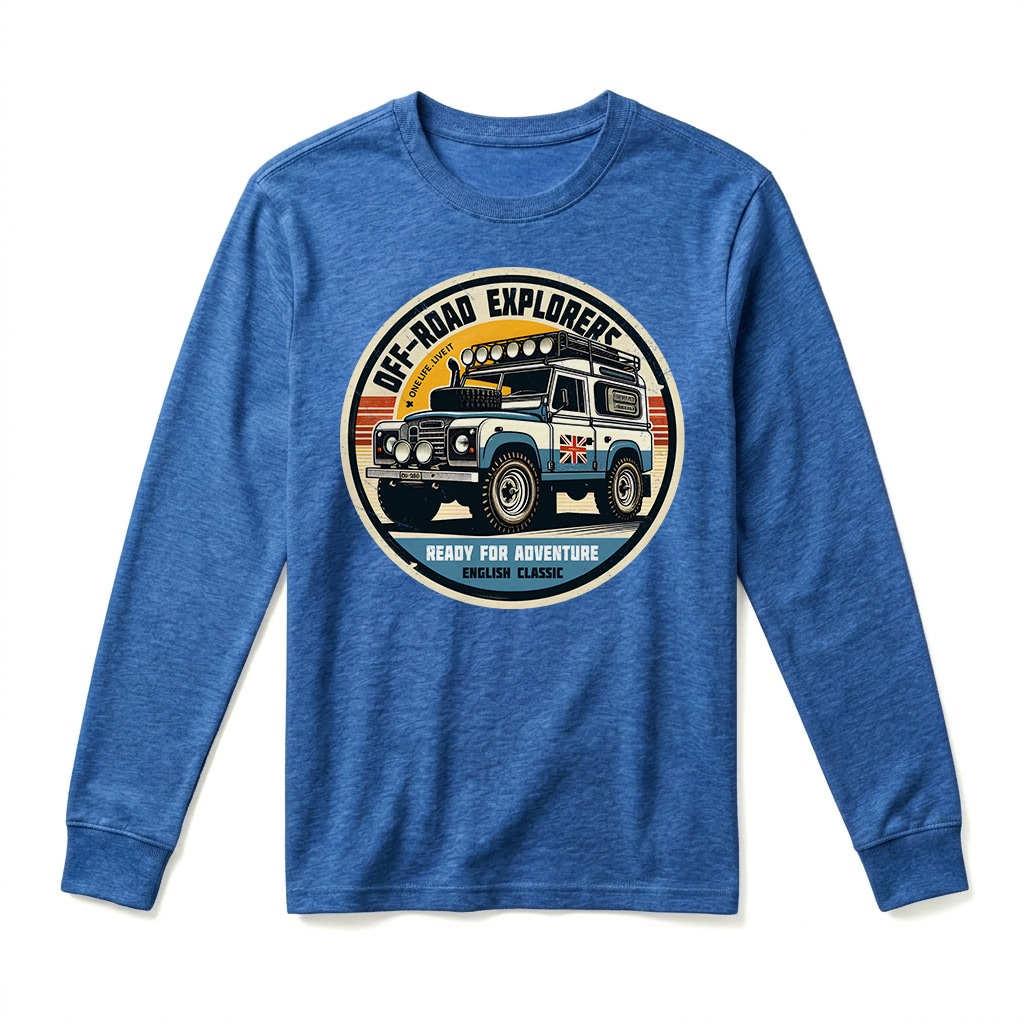 T-shirt Manches Longues Land Rover Series - Royal T-shirt Manches Longues Land Rover Series - Royal