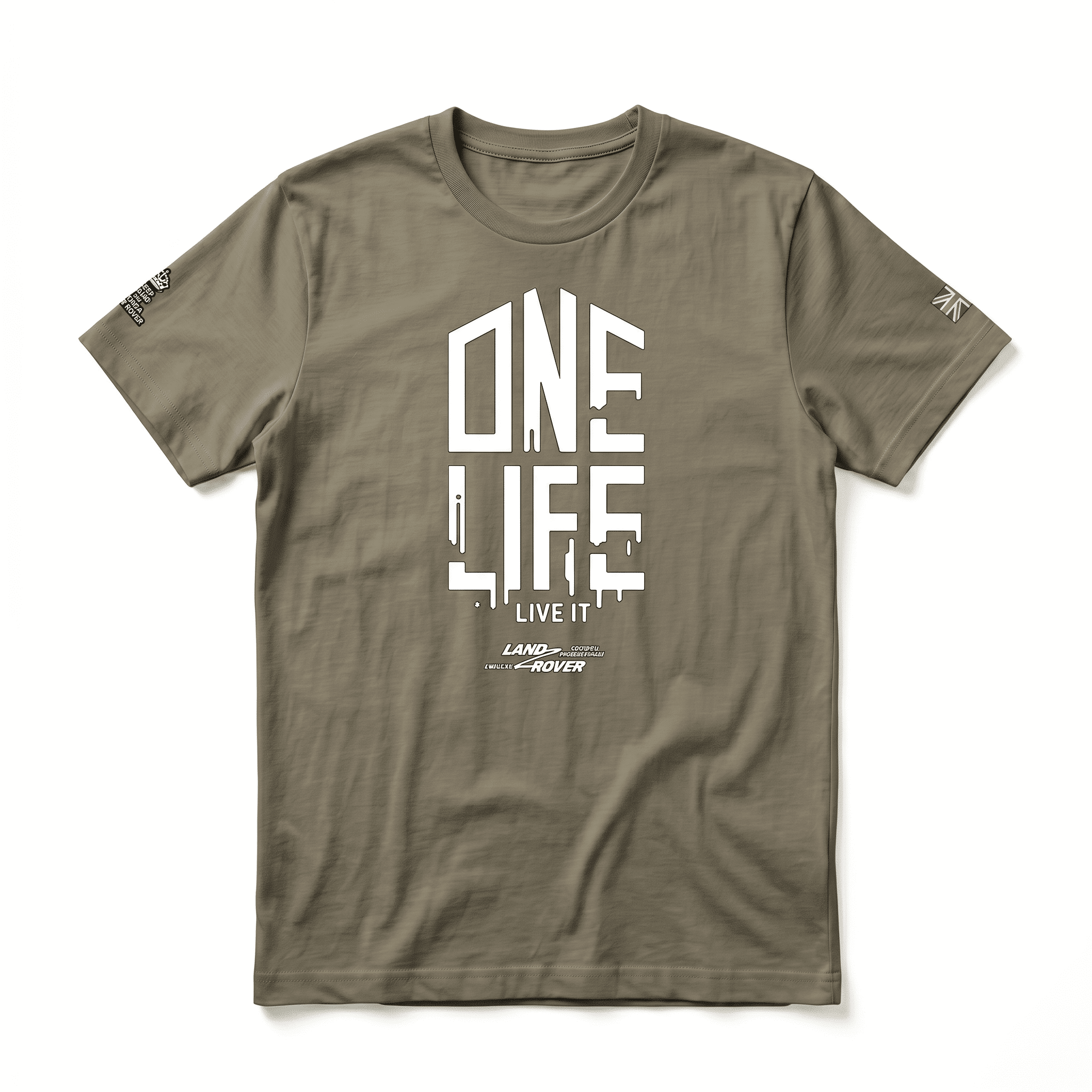 Land Rover “One Life, Live It” T-shirt – Army Green Land Rover “One Life, Live It” T-shirt – Army Green