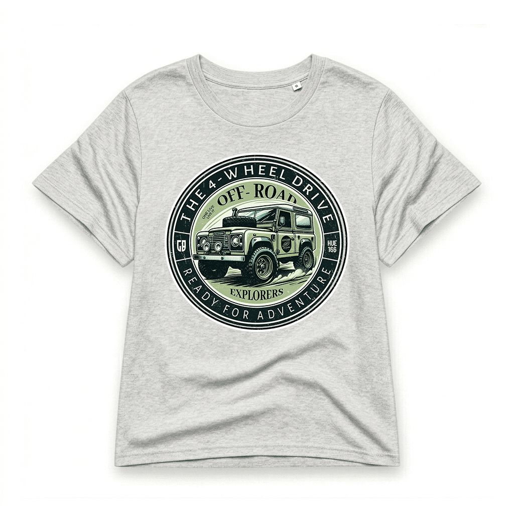 t-shirt Land Rover Defender 90 - Heather Grey t-shirt Land Rover Defender 90 - Heather Grey
