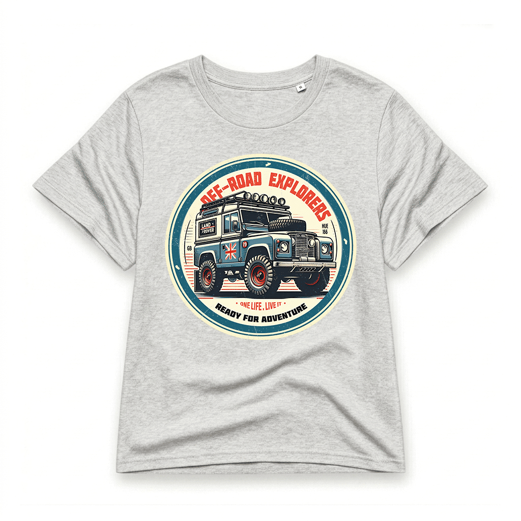 T-shirt Land Rover Series - Heather-Grey T-shirt Land Rover Series - Heather-Grey