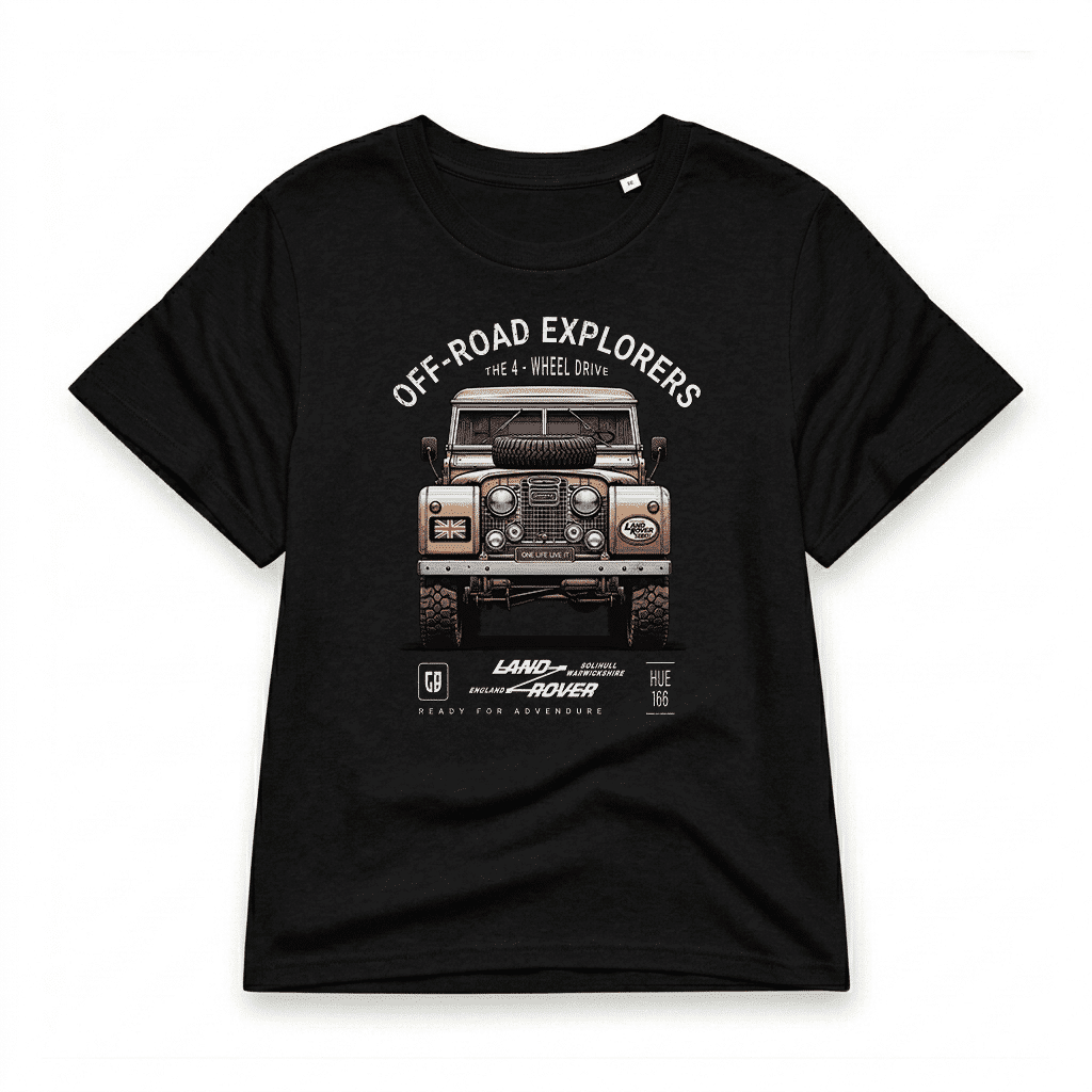 T-shirt-Land-Rover-Serie - Black T-shirt-Land-Rover-Serie - Black